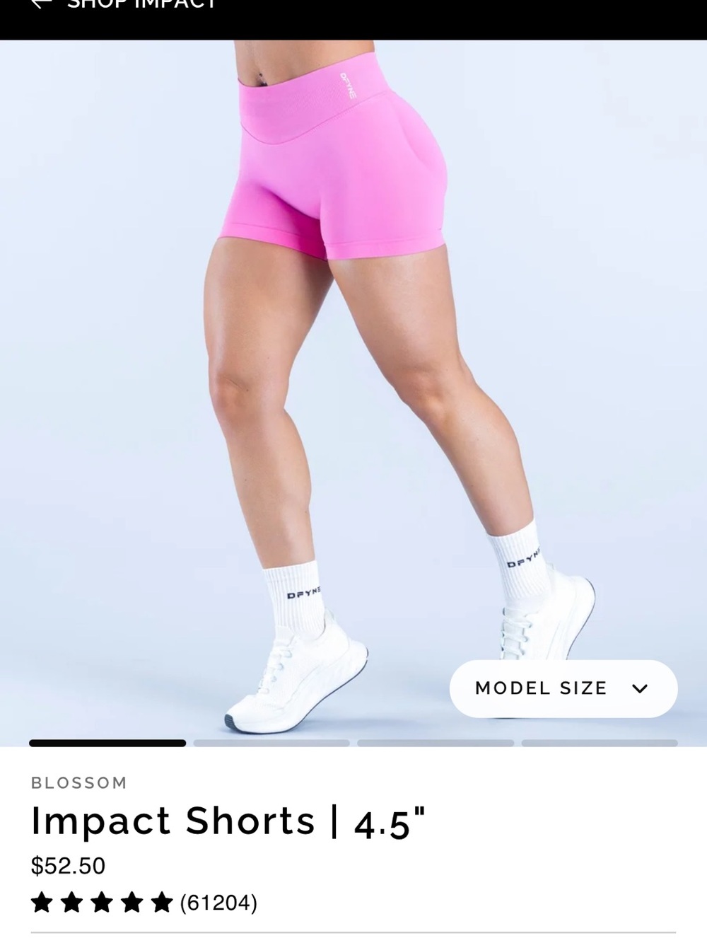 Dfyne impact pink blossom shorts